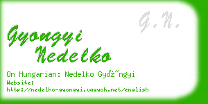 gyongyi nedelko business card